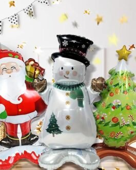 3pcs Grandes Globos de Papel de Aluminio Navideños de 1.20cm de alto