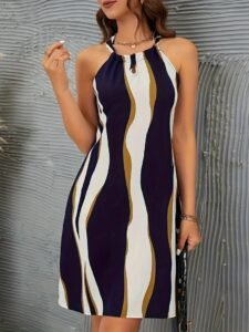 Vestido Túnico Boho-Chic con estampado geométrico