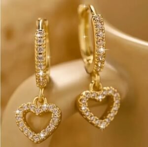 Aretes De CorazĂłn Brillante