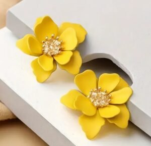 Arete Flor Amarillo