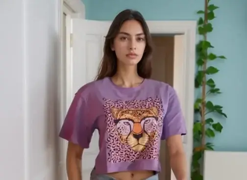 Camiseta Cropped - Talla S