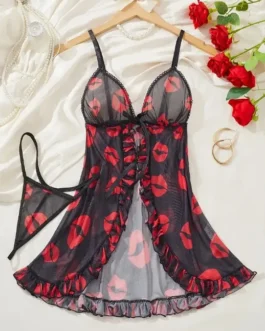 Vestido De Dormir De Cuello En V -talla S