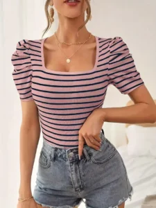 Camiseta Cuello Cuadrado - Talla M y L